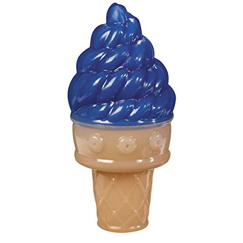 Cooling Dog Toys Fun Summer Ice Cream Cone  and  Popsicle Look Choose Color  and  Shape(Blue Ice Cream Cone)