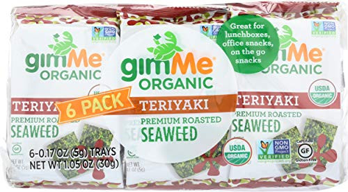 Gimme, Seaweed Snack Roasted Teriyaki Organic, 0.17 Ounce, 6 Pack