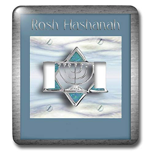 3dRose lsp_23831_2 Rosh Hashanah Star of David Double Toggle Switch