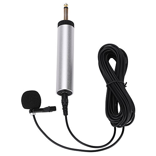 Andoer Mini Portable Wired Electret Condenser Lapel Lavalier Clip-on Musical Instrument Mic Microphone for Guitar Sax Trumpet Violin Piano