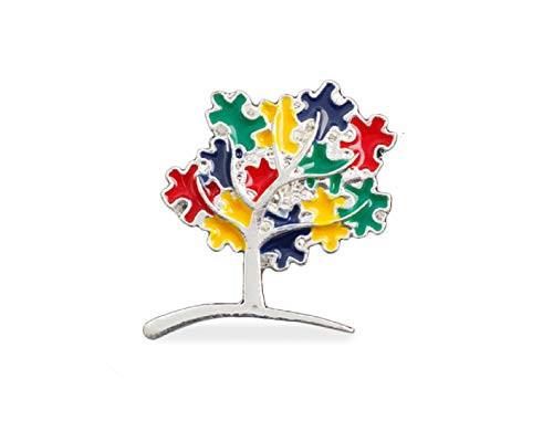Fundraising For A Cause Autism Puzzle Piece Tree Pins Autism and Asperger's Awareness Pins (Pack of 2) Fundraising For A Cause Autism Puzzle Piece Tree Pins Autism and Asperger's Awareness Pins (Pack of 2)