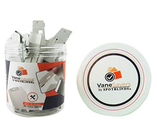 spotblinds Vane Savers-Ivory 15 Vertical Blinds Repair Clips-Ivory 15 Vane Savers Repair Tabs-Fix Your Vertical Blinds-Easy Vertical Blind Repair Solution. Save Your Broken Vertical Blinds