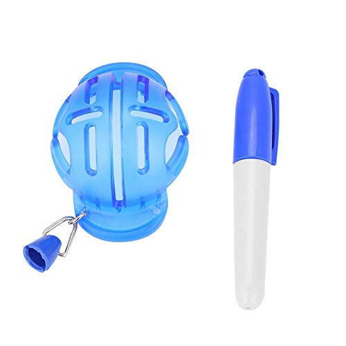 Pwshymi Golf Ball Alignment Golf Ball Liner Line Marker Drawing Template Tool with Pen for Golf(Blue)