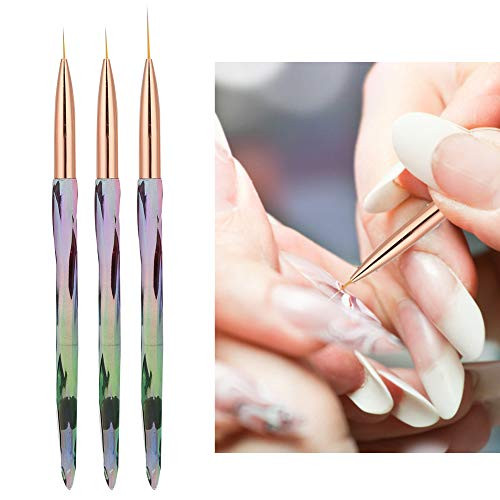 3pcs Nail Art Brushes, Nail Art Dotting Painting Drawing Brush Pen UV Gel Builder Brush Nail Art Design Painting Liner Pen Set Manicure Accessories(2) 3pcs Nail Art Brushes, Nail Art Dotting Painting Drawing Brush Pen UV Gel Builder Brush Nail Art Design Painting Liner Pen Set Manicure Accessories(2)
