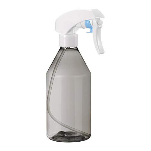 uxcell Plastic Spray Bottle, 10oz/300ml Empty Refillable Bottle Black with White Fine Mist Sprayer for Cleaning Solution and Plant Watering