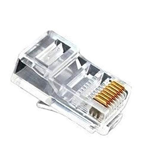 Davitu Electrical Equipments Supplies - Wholesale 25X RJ45 RJ-45 CAT5 Modular Plug Network Connector for Cat5 Cat5e Cat6 Cable - (Color: As The Picture)