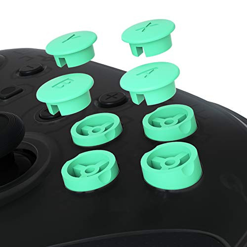 eXtremeRate Mint Green Interchangeable ABXY Buttons for Nintendo Switch Pro Controller, DIY Swappable Replacement ABXY for NS Pro Controller- Controller NOT Included