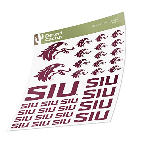 Southern Illinois University Sticker Vinyl Decal Laptop Water Bottle Car Scrapbook (Type 1-1 Sheet)