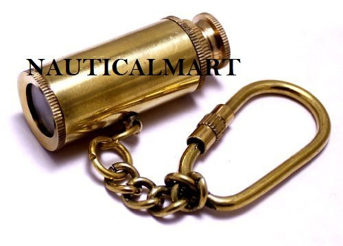 NAUTICALMART Brass Telescope Key Chain 3" Nautical Gift