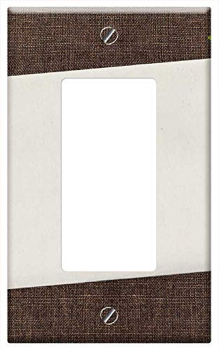 Switch Plate Single Rocker/GFCI - Note Pad Pen Coffee Cup Plant Desk Writing Paper 3