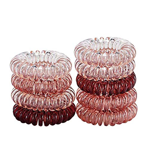 No Crease Spiral Hair Ties Spiral Coil Hair Elastics No Damage Hair Band Ponytail Holder Coil Hair Ties, Phone Cord Hair Ties, Hair Coils - 9Pcs, Multicolor No Crease Spiral Hair Ties Spiral Coil Hair Elastics No Damage Hair Band Ponytail Holder Coil Hair Ties, Phone Cord Hair Ties, Hair Coils - 9Pcs, Multicolor
