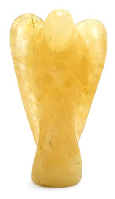 Yellow Aventurine Crystal Guardian Angel Figurines Ornament for Healing Birthstone, Decoration Statue (Hand Carved Pocket Gemstone Angel) (1.5 inch) Yellow Aventurine Crystal Guardian Angel Figurines Ornament for Healing Birthstone, Decoration Statue (Hand Carved Pocket Gemstone Angel) (1.5 inch)