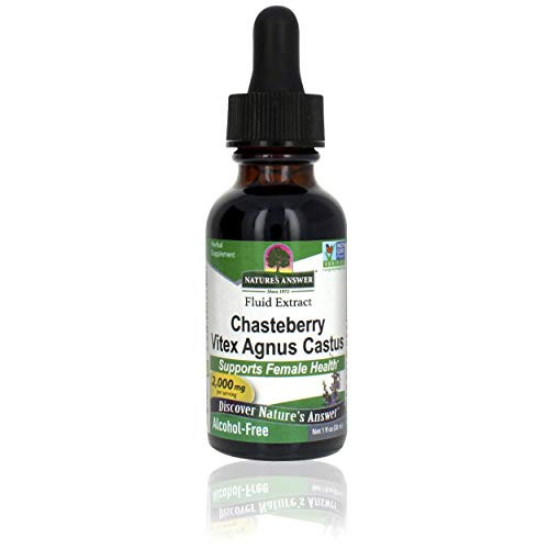 Nature's Answer Alcohol-Free Vitex Berry, 1-Fluid Ounce Promotes Hormonal Balance Ovulation Support Menopausal Support Nature's Answer Alcohol-Free Vitex Berry, 1-Fluid Ounce Promotes Hormonal Balance Ovulation Support Menopausal Support