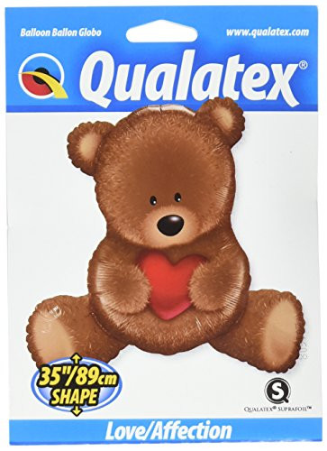 Qualatex Foil Balloon 016453 Teddy Bear Love 35" Multicolor