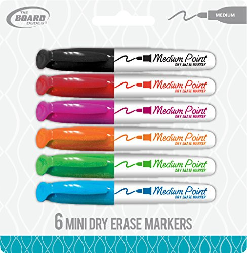 The Board Dudes Board Dudes Dry Erase Markers, Mini Medium Point (CNT80)