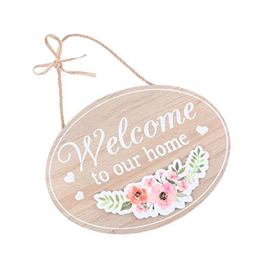 YARNOW Wooden Welcome Sign Rustic Welcome to Our Home Sign Hanging Welcome Board Plaque Tag Decorative Wood Sign for Home Front Door Decor YARNOW Wooden Welcome Sign Rustic Welcome to Our Home Sign Hanging Welcome Board Plaque Tag Decorative Wood Sign for Home Front Door Decor