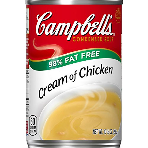 Campbell's Condensed Soup 98percent Fat Free, Cream of Chicken, 10.5 oz Campbell's Condensed Soup 98percent Fat Free, Cream of Chicken, 10.5 oz