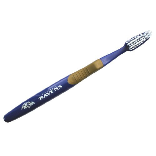 Siskiyou Sports Unisex NFL Baltimore Ravens Toothbrush, Team Color, Adult Siskiyou Sports Unisex NFL Baltimore Ravens Toothbrush, Team Color, Adult