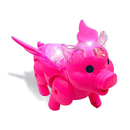 YuYe-xthriv Electric LED Walking Toy Musical Wing Pig Walking Animal with Leash Kids Interactive Toy Educational Musical Baby Toys Idea Toys for Kids Toddlers Random Color YuYe-xthriv Electric LED Walking Toy Musical Wing Pig Walking Animal with Leash Kids Interactive Toy Educational Musical Baby Toys Idea Toys for Kids Toddlers Random Color