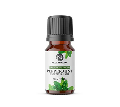 Peppermint Essential Oil, 100percent Pure and Natural, Premium Therapeutic Grade peppermint oil, Aromatherapy essential Oil, 10ml essential oil by NaturoBliss Peppermint Essential Oil, 100percent Pure and Natural, Premium Therapeutic Grade peppermint oil, Aromatherapy essential Oil, 10ml essential oil by NaturoBliss