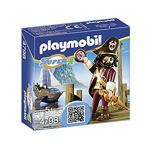 PLAYMOBIL® Super 4 Sharkbeard Figure Building Kit