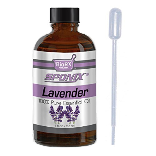 Best Lavender Essential Oil - Top Aromatherapy Oil - 100percent Pure - Therapeutic Grade and Premium Quality - 120 mL by Sponix Best Lavender Essential Oil - Top Aromatherapy Oil - 100percent Pure - Therapeutic Grade and Premium Quality - 120 mL by Sponix
