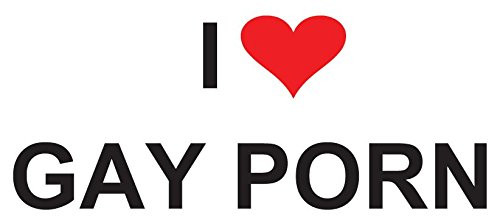 I Love Gay Porn Magnetic Bumper Sticker Prank. 3.5 inch x 7.5 inch