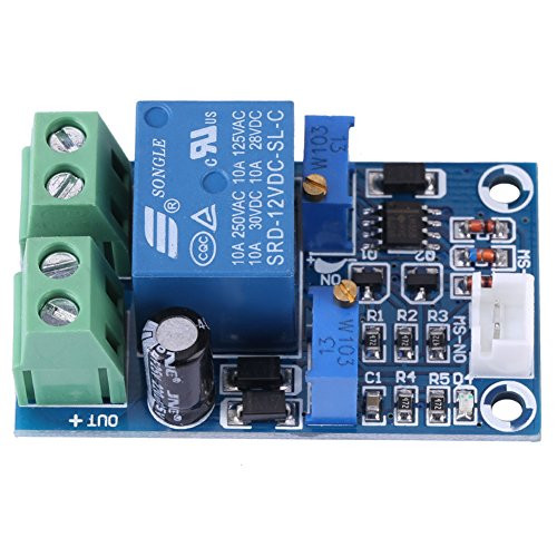 12V Battery Controller Board, Electrics Battery Low Voltage Controller Recovery Protection Module Under-Voltage Cut off Automatic Switch-On Controller(X801, ±0.1V)