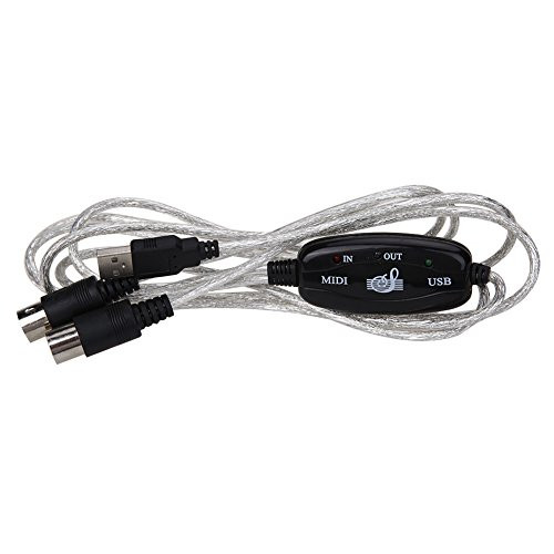 USB Interface to MIDI Converter Music Keyboard Piano Cord Cable Adapter