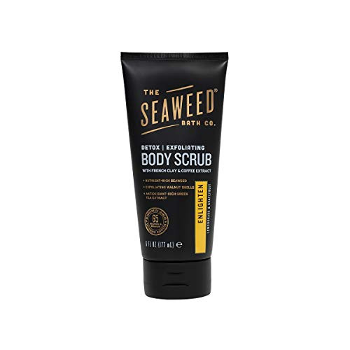 The Seaweed Bath Co. Exfoliating Detox Body Scrub, Enlighten Scent (Lemongrass), 6 fl. oz.