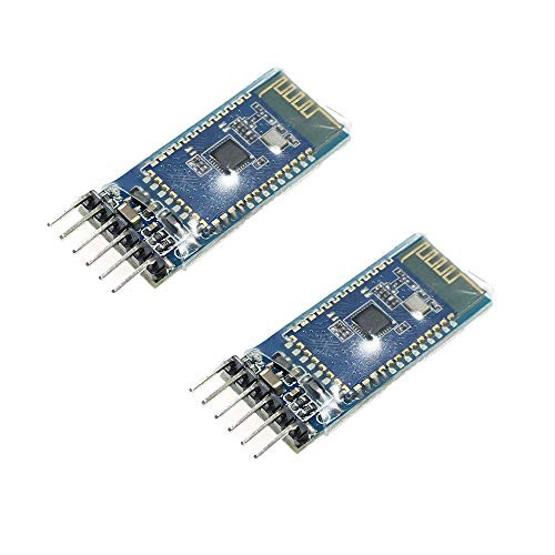 Ximimark 2Pcs BT06 Bluetooth Serial Port Wireless Data Module Compatible SPP with HC-05/06 Bluetooth Class 2 Modules for DIY Arduino