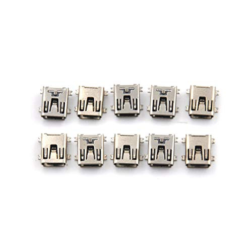 10pcs/lot Micro USB Connector 5pin Seat Jack Micro USB Four Legs 5P Inserting Plate Seat Mini USB Connector