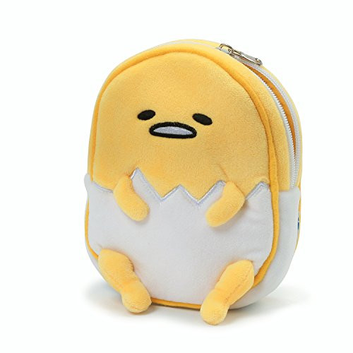 GUND Sanrio Gudetama The Lazy Egg Stuffed Animal Plush Zipper Pouch, 6.5 inch