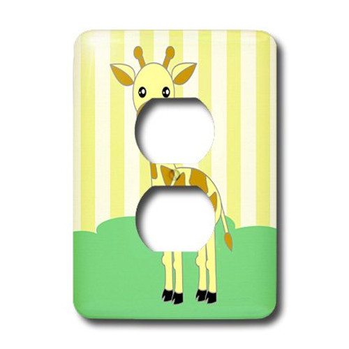 3dRose lsp_6354_6"Baby Animals Giraffe" 2 Plug Outlet Cover Multicolor 3dRose lsp_6354_6"Baby Animals Giraffe" 2 Plug Outlet Cover Multicolor