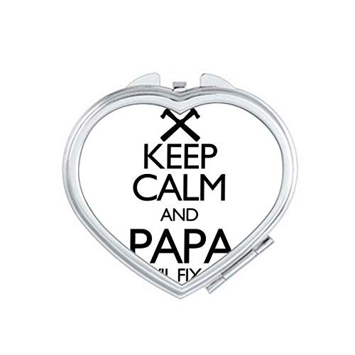 Keep Calm And Papa Wil Fix It Quote Mirror Travel Magnification Portable Handheld Pocket Makeup Keep Calm And Papa Wil Fix It Quote Mirror Travel Magnification Portable Handheld Pocket Makeup