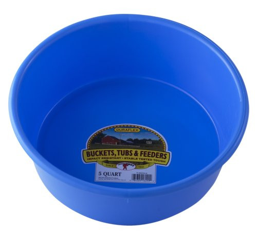 LITTLE GIANT P5BERRYBLUE Dura-Flex Plastic Utility Pan, 5-Quart, Berry Blue