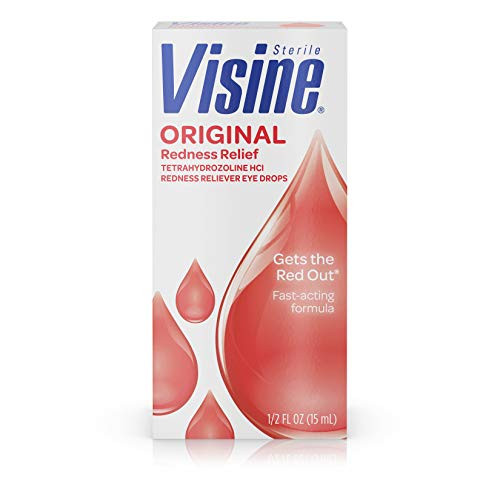 Visine Original Redness Relief Eye Drops for Red Eyes  and amp; Eye Irritation, 0.5 fl. oz