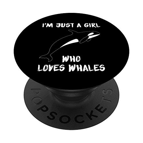 I'm Just A Girl Who Loves Whales PopSockets Grip and Stand for Phones and Tablets