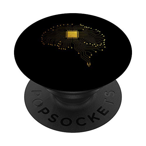 Programmer CPU Brain Coder IT Software Engineer PopSockets PopGrip: Swappable Grip for Phones  and  Tablets