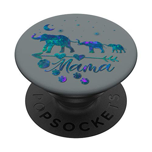 Teal blue Purple Mama Elephant Two Babies on Slate Gray PopSockets PopGrip: Swappable Grip for Phones and Tablets Teal blue Purple Mama Elephant Two Babies on Slate Gray PopSockets PopGrip: Swappable Grip for Phones and Tablets