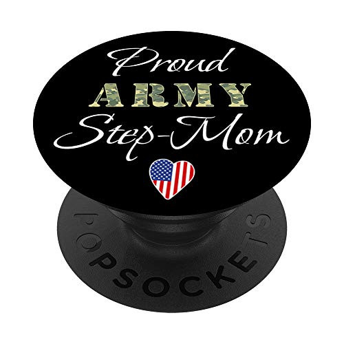 Army StepMom Gift Proud Army Mom Of a Soldier Son Valentine PopSockets Grip and Stand for Phones and Tablets Army StepMom Gift Proud Army Mom Of a Soldier Son Valentine PopSockets Grip and Stand for Phones and Tablets