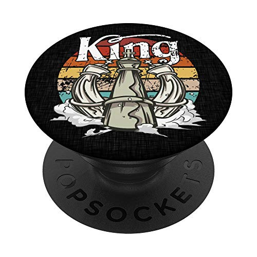 Vintage Chess king, Strategy board game, King checkmate PopSockets PopGrip: Swappable Grip for Phones  and  Tablets