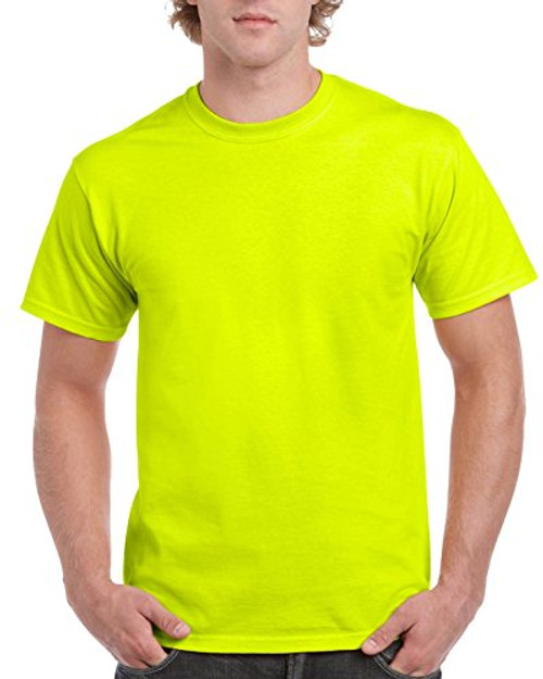 Gildan Men's G2000 Ultra Cotton Adult T-shirt, Safety Green, Small