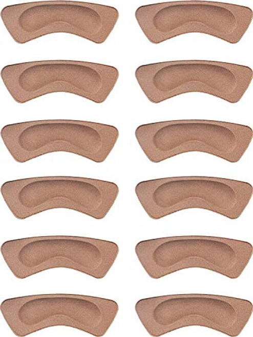 Hotop 6 Pairs Heel Cushion Pads Heel Shoe Grips Liner Self-Adhesive Shoe Insoles Foot Care Protector (Brown) Hotop 6 Pairs Heel Cushion Pads Heel Shoe Grips Liner Self-Adhesive Shoe Insoles Foot Care Protector (Brown)