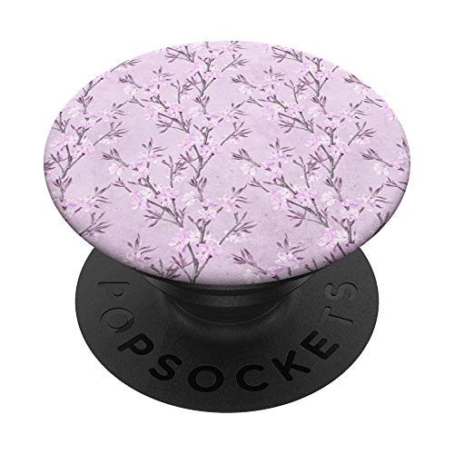 Lilac Floral Stems Purple Lavender Flowers For Women PopSockets Grip and Stand for Phones and Tablets
