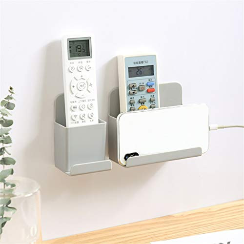 Winwinfly Remote Control Storage Box Wall-Mounted Mobile Phone Holder Media Organizer Box