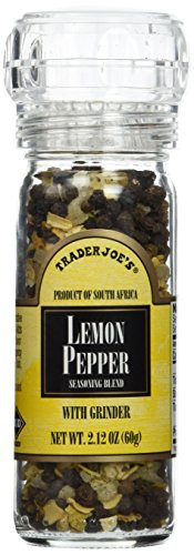 Trader Joe's Lemon Pepper Peppercorns with Grinder -- 2-Pack