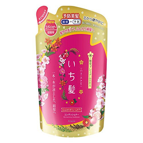 Kracie Ichikami Air  and  silky Care Conditioner Refill Net Wt.340g
