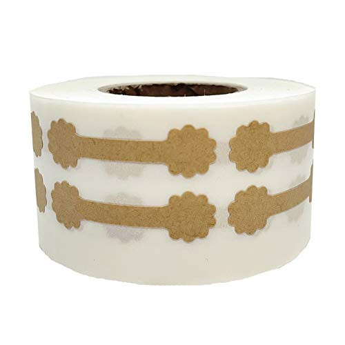 Kraft Jewelry Tags Sticker 0.47X1.73 inch Barbell Jewelry Tags 1000 pcs Merchandise Price Labels Kraft Jewelry Tags Sticker 0.47X1.73 inch Barbell Jewelry Tags 1000 pcs Merchandise Price Labels