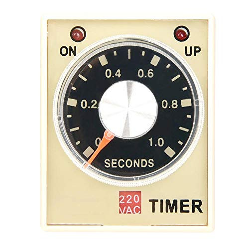 Digital Delay Timer AH3-3 Power on Delay Timer Time Relay AC 220V 50/60Hz for Automatic Control,Remote Control,Communication, Mechatronics(1S)